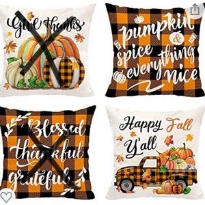 New “Happy Fall Y’all” pillow covers (2)